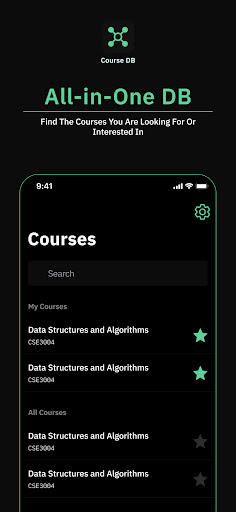 Course DB Screen 2