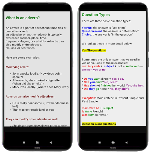 English Grammar Screen 3