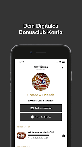 Android application Coffee & Friends screenshort