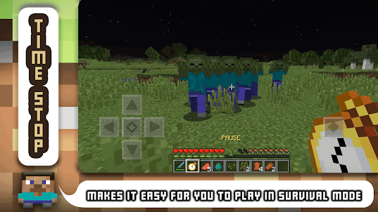 Freeze Mod Time Stop for MCPE