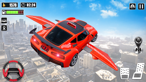 Android application Flying Taxi Driving Game Sim screenshort