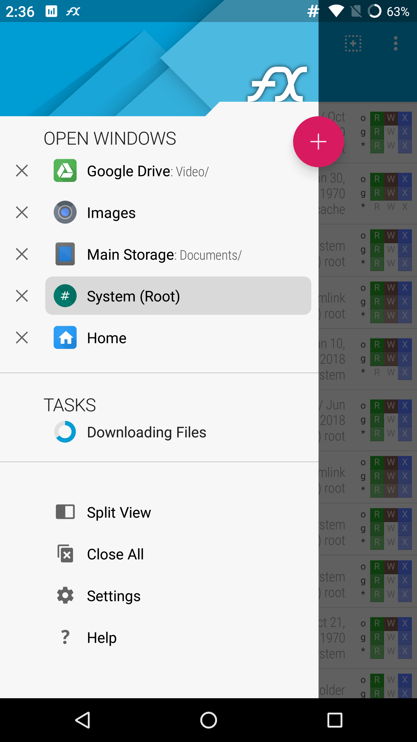Android application FX File Explorer screenshort