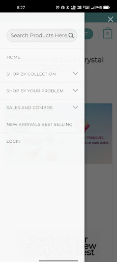 Lava Crystal Products Screen 2