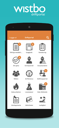 Android application Wistbo Driftportal screenshort