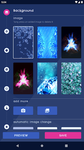Android application Diamond Crystal Live Wallpaper screenshort