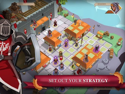 King and Assassins: Screenshot des Brettspiels