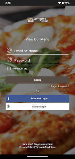 Greenbank Pizzeria Screen 2