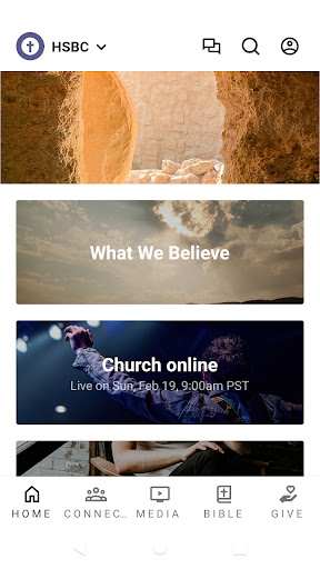 Android application Hog Swamp Baptist Church screenshort