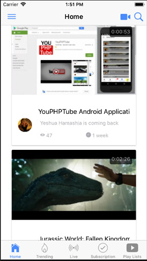 Android application AVideo screenshort