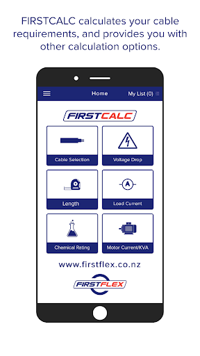 Android application FIRSTCALC screenshort