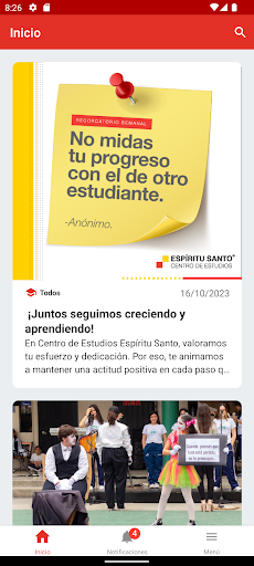Android application Espíritu Santo CEES screenshort