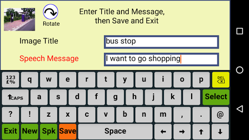 Photo Communicator AAC Lite Screen 3