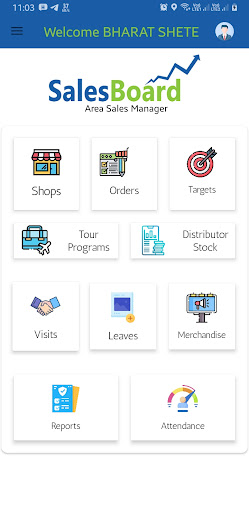 Android application SalesBoard Urjit screenshort