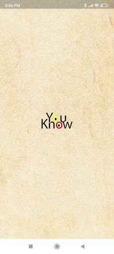 Android application YouKnow screenshort