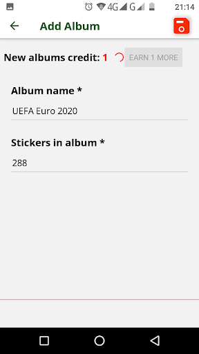Stickers Albums and Duplicates Screen 3