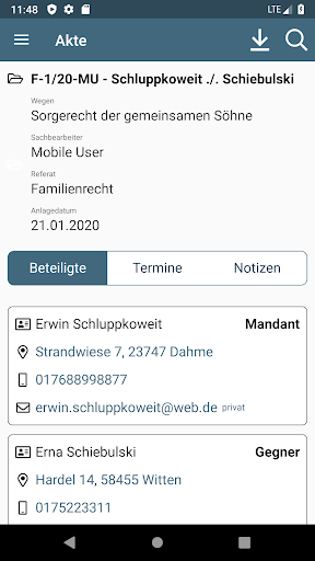 advoware mobile Screen 3