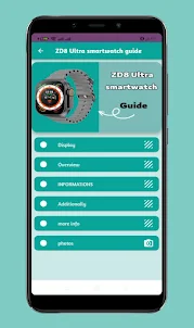 ZD8 Ultra smartwatch guide