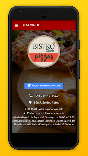 Android application Bistro Delivery screenshort