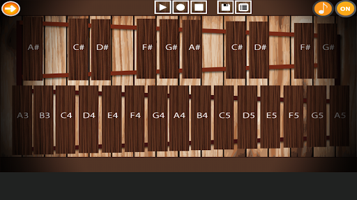 Android application Professional Marimba screenshort
