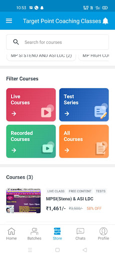 Target Point Coaching Classes ekran görüntüsü