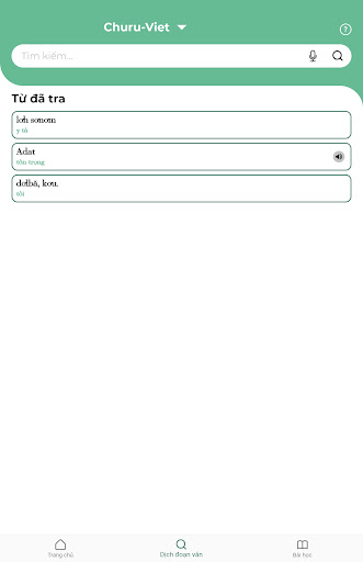 Android application Học tiếng Đồng bào Lâm Đồng screenshort