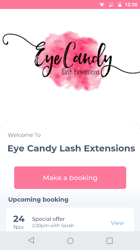 Android application Eye Candy Lash Extensions screenshort