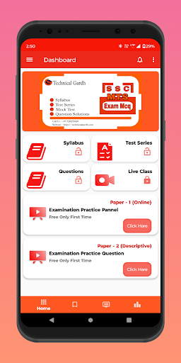 Android application SSC MTS EXAM MCQ WITH SYLLABUS screenshort