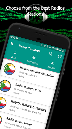 Android application Comoros Islands Radio Stations screenshort