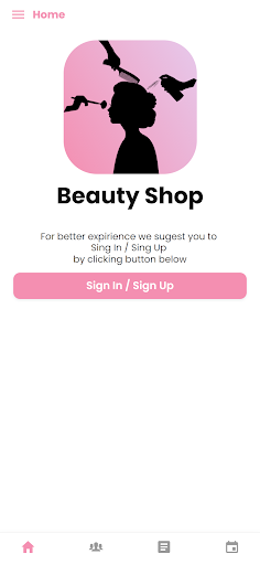 Android application BeautyShop screenshort