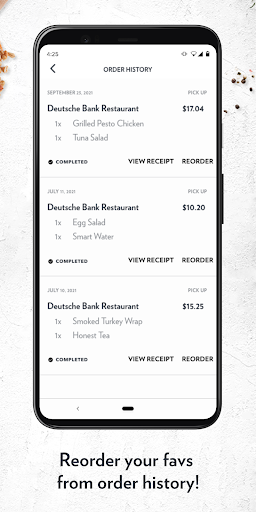 Screenshot of DBC Dining
