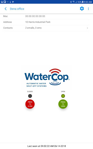 WaterCop SmartConnect Screen 3