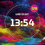 Cover Image of डाउनलोड Clock Wallpaper with Date  APK