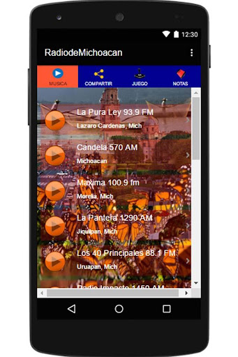 Android application Radio de michoacan screenshort