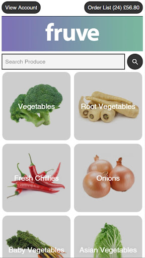 Android application Fruve screenshort