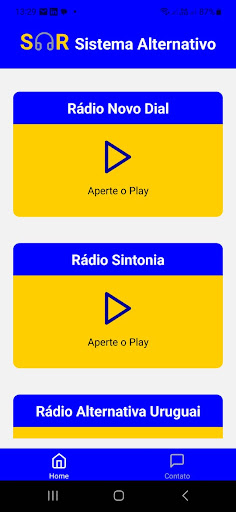 Android application Sistema Alternativo screenshort