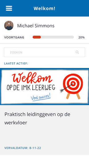 Android application IMK Leren Online screenshort