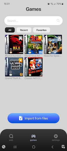 Retro Game Emulator screenshot 1