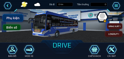 Android application Bus Simulator Vietnam screenshort