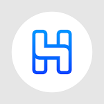 Cover Image of ダウンロード Horux White - Round Icon Pack  APK