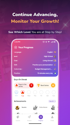 dAilogue: AI Tutor-Akıcı Olun ekran görüntüsü