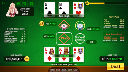 Triple Card Poker - Three Card 13
