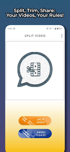 Android application Video Splitter 30s Story Trim screenshort