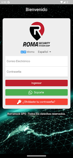 Android application Romatrack Rastreo GPS screenshort