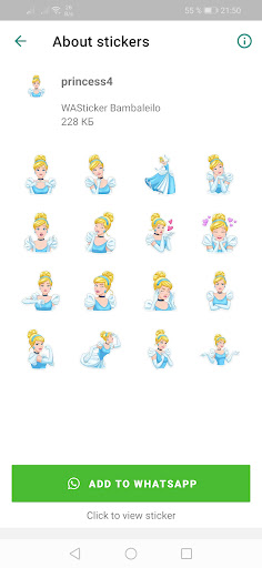 WASticker Princess Stickers