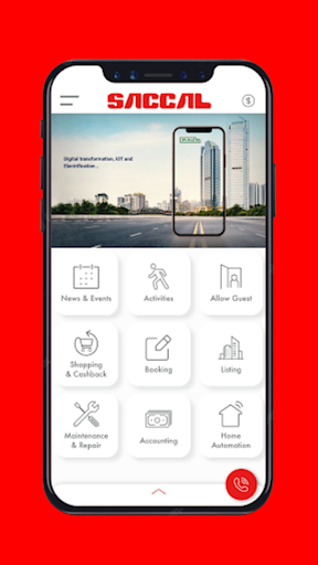 Android application Saccal screenshort