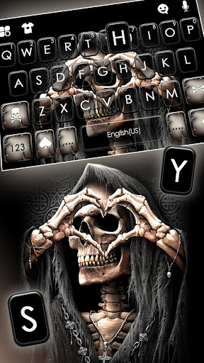 Grim Reaper Skull Love Theme Screen 2