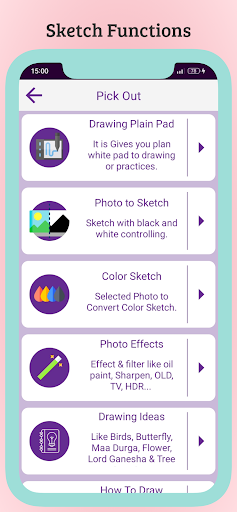 Android application Sketch Drawing screenshort