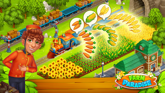 تحميل لعبة مزرعة الجنة Farm Paradise مهكرة 2022 للأندرويد 2