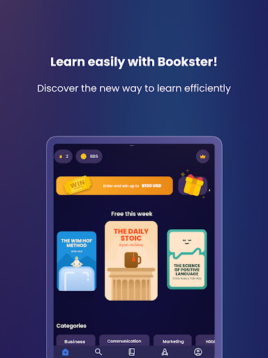 Screenshot of Bookster: Books in 15 Minutes