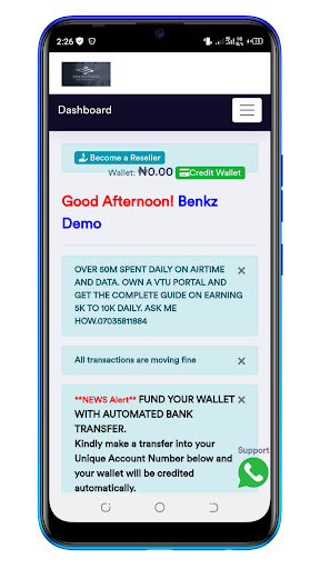 SHATESTDATA Screen 2